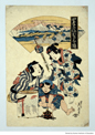四季の詠おさな遊　六月富士詣の夕立　：　英泉